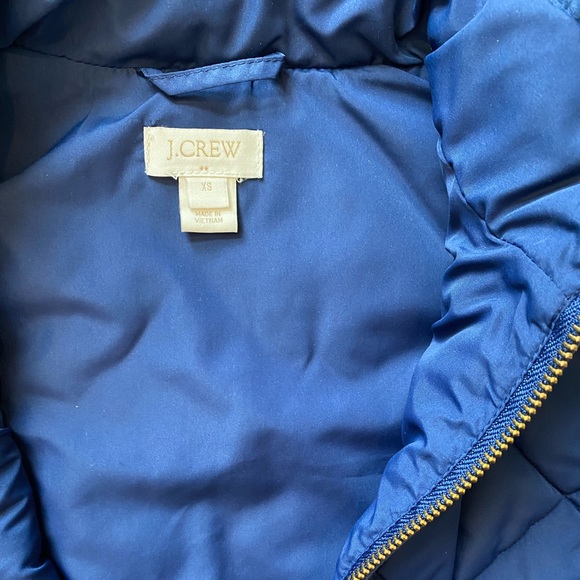 J Crew XS Dark Blue / Navy Quilted Vest - Picture 4 of 7